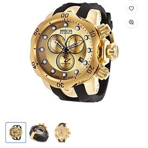 Invicta Gold and Black Men's Watch